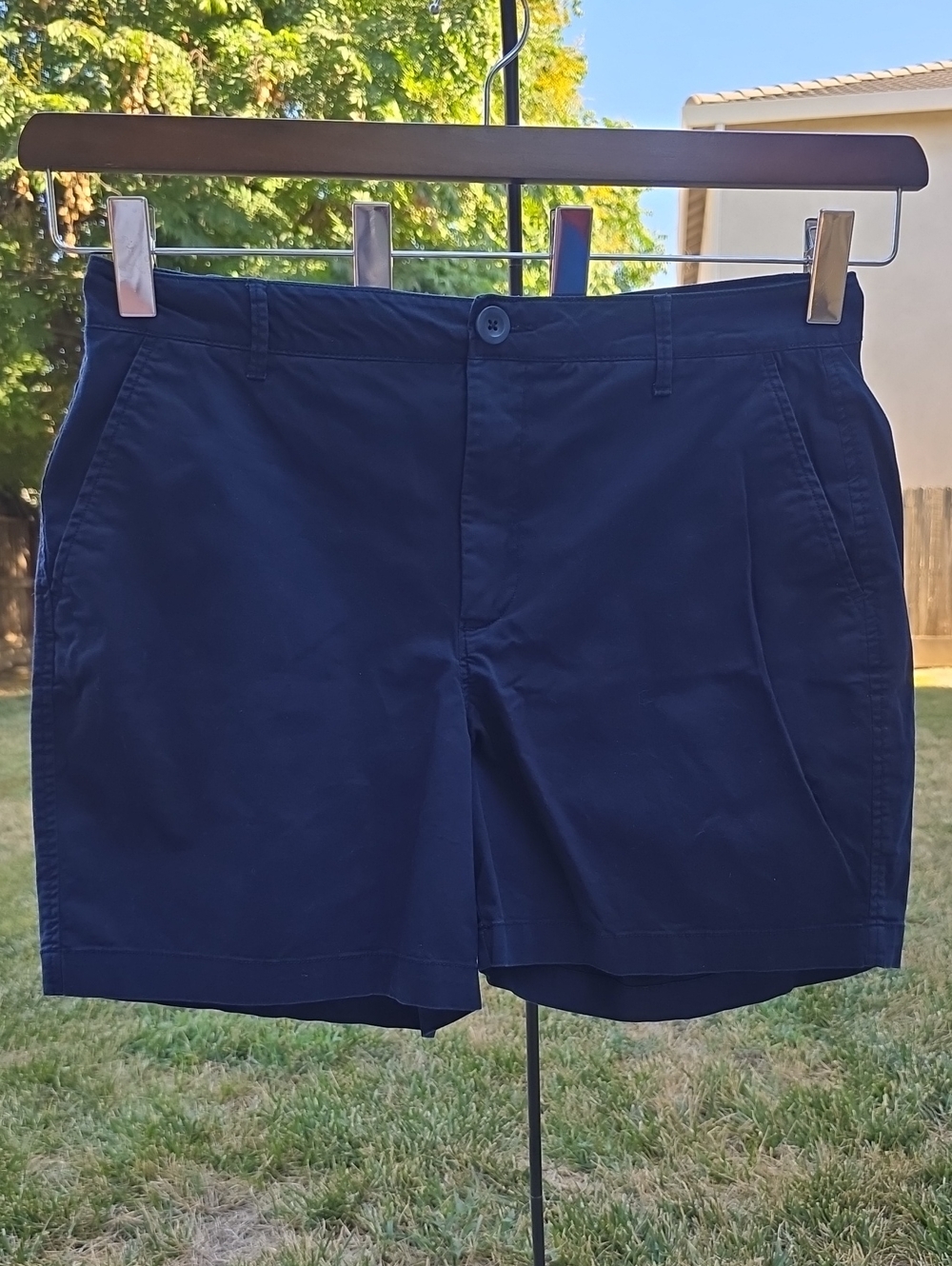 croft & barrow Navy Women's Flat-Front Shorts